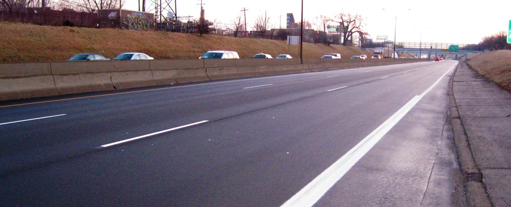 freeway view of resurfacing project by hrc