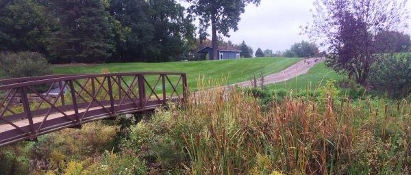 sylvan golf course bridge over stream